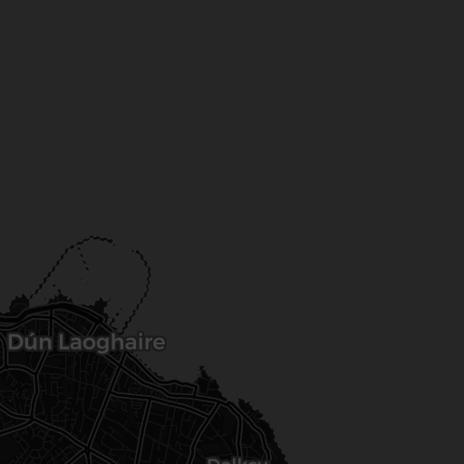 Kaart van Dalkey Sound