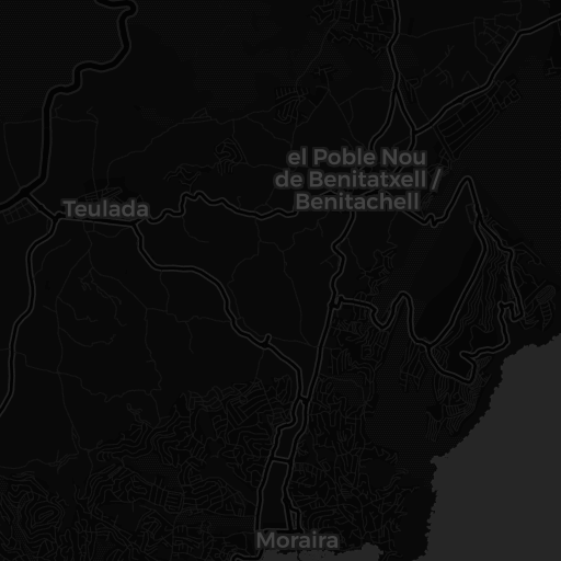 Kaart van Cova Dels Arcs